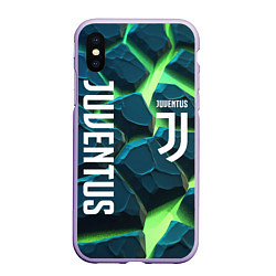 Чехол iPhone XS Max матовый Juventus green neon