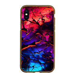 Чехол iPhone XS Max матовый Светящаяся Земля