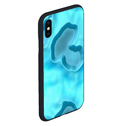 Чехол iPhone XS Max матовый Мятые облака, цвет: 3D-черный — фото 2