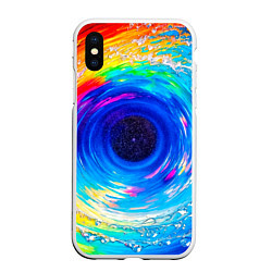 Чехол iPhone XS Max матовый Портал водоворот в иное измерение