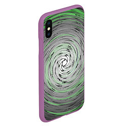 Чехол iPhone XS Max матовый Круговорот, цвет: 3D-фиолетовый — фото 2