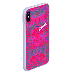 Чехол iPhone XS Max матовый Barbie - fashion pattern, цвет: 3D-светло-сиреневый — фото 2