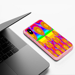 Чехол iPhone XS Max матовый Хохлома вариант 2, цвет: 3D-баблгам — фото 2