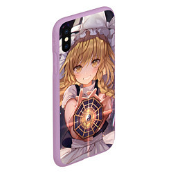 Чехол iPhone XS Max матовый Touhou Project Marisa Kirisame, цвет: 3D-сиреневый — фото 2