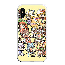 Чехол iPhone XS Max матовый Touhou Project Characters