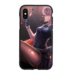 Чехол iPhone XS Max матовый Touhou Project Сакуя Izayoi