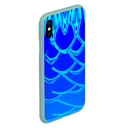 Чехол iPhone XS Max матовый В холодных тонах, цвет: 3D-мятный — фото 2