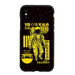 Чехол iPhone XS Max матовый Space - japan style, цвет: 3D-черный