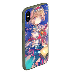 Чехол iPhone XS Max матовый Touhou Project Алиса Маргатройд и Мариса Кирисаме, цвет: 3D-темно-зеленый — фото 2