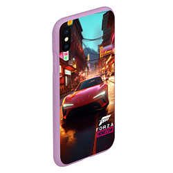 Чехол iPhone XS Max матовый Forza Horizon Tokio, цвет: 3D-сиреневый — фото 2