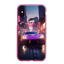 Чехол iPhone XS Max матовый Forza Horizon street racing