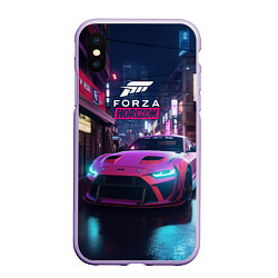 Чехол iPhone XS Max матовый Forza night racing