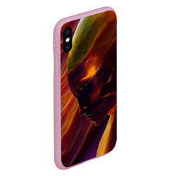 Чехол iPhone XS Max матовый Ангел огня, цвет: 3D-розовый — фото 2