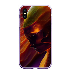 Чехол iPhone XS Max матовый Ангел огня