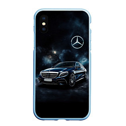 Чехол iPhone XS Max матовый Mercedes Benz galaxy