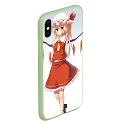 Чехол iPhone XS Max матовый Touhou Project Flandre, цвет: 3D-салатовый — фото 2