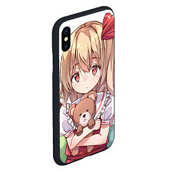 Чехол iPhone XS Max матовый Touhou Project Flandre Scarlet, цвет: 3D-черный — фото 2