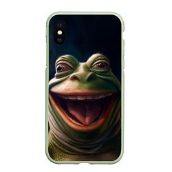 Чехол iPhone XS Max матовый Пепе в нирване