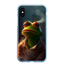 Чехол iPhone XS Max матовый Frog Pepe