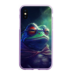 Чехол iPhone XS Max матовый Пепе мем лягушка