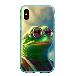 Чехол iPhone XS Max матовый Лягушка Пепе