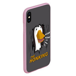 Чехол iPhone XS Max матовый The honking, цвет: 3D-розовый — фото 2