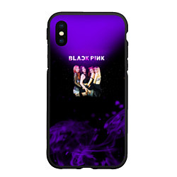 Чехол iPhone XS Max матовый Blackpink art, цвет: 3D-черный