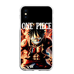 Чехол iPhone XS Max матовый Злой Луффи из One Piece