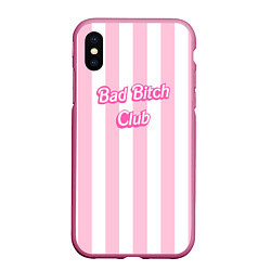 Чехол iPhone XS Max матовый Bad Bitch Club - barbie style