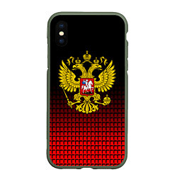 Чехол iPhone XS Max матовый Русский мир