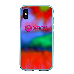 Чехол iPhone XS Max матовый Xbox game studio neon