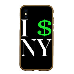 Чехол iPhone XS Max матовый I steal NY - Payday 3, цвет: 3D-коричневый