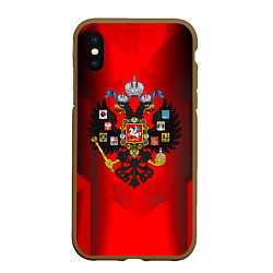 Чехол iPhone XS Max матовый Символика имперской россии