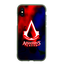 Чехол iPhone XS Max матовый Assassins Creed fire