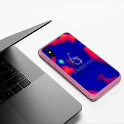 Чехол iPhone XS Max матовый Обитель зла 6 Раккун сити, цвет: 3D-малиновый — фото 2