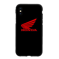 Чехол iPhone XS Max матовый Honda sportcar, цвет: 3D-черный