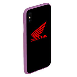 Чехол iPhone XS Max матовый Honda sportcar, цвет: 3D-фиолетовый — фото 2