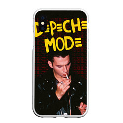 Чехол iPhone XS Max матовый Depeche Mode 1 Dave, цвет: 3D-белый