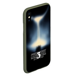 Чехол iPhone XS Max матовый Загадочные события 3, цвет: 3D-темно-зеленый — фото 2
