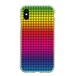 Чехол iPhone XS Max матовый Палитра rgb