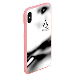 Чехол iPhone XS Max матовый Assassins Creed logo texture, цвет: 3D-баблгам — фото 2