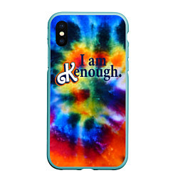 Чехол iPhone XS Max матовый Барби - i am kenough, цвет: 3D-мятный