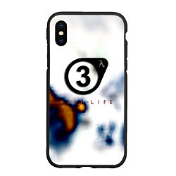 Чехол iPhone XS Max матовый Half life freeman