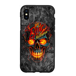 Чехол iPhone XS Max матовый Epic Halloween, цвет: 3D-черный