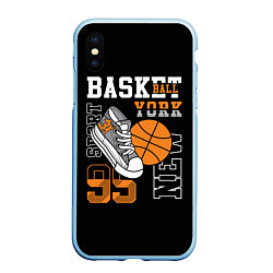 Чехол iPhone XS Max матовый Basketball New York