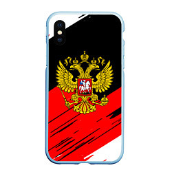 Чехол iPhone XS Max матовый Рерб РФ краски