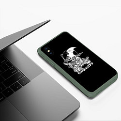 Чехол iPhone XS Max матовый Спецназ ГРУ армия, цвет: 3D-темно-зеленый — фото 2