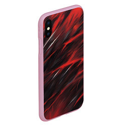 Чехол iPhone XS Max матовый Красный шторм, цвет: 3D-розовый — фото 2