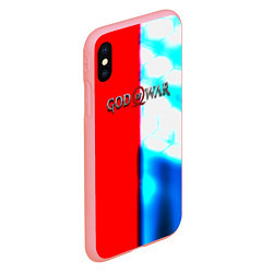 Чехол iPhone XS Max матовый Бог войны броня, цвет: 3D-баблгам — фото 2