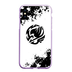 Чехол iPhone XS Max матовый Fairy Tail краски черные